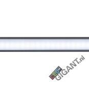 LED profiel met afdekking 24 mm x 9 mm - 09ALU
