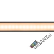 Wit LED profiel met afdekking 24 mm x 9 mm - 09WIT