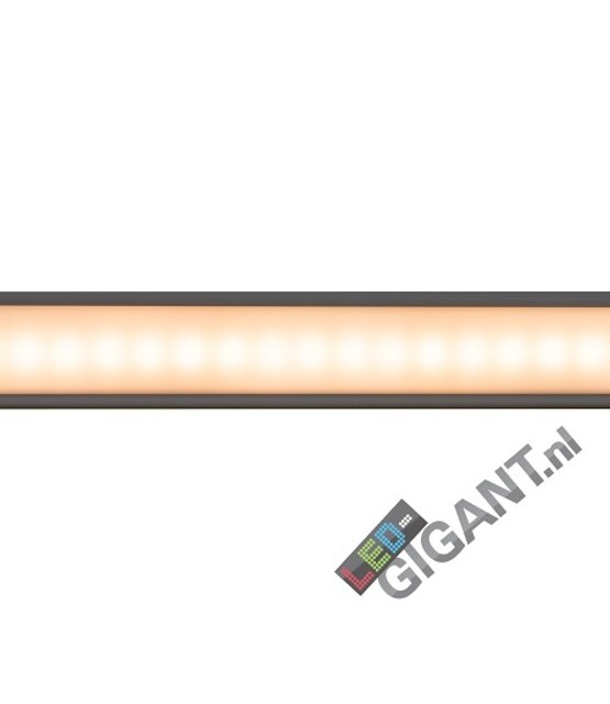 Wit LED profiel met afdekking 24 mm x 9 mm - 09WIT