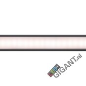 Wit LED profiel met afdekking 24 mm x 9 mm - 09WIT
