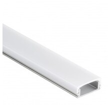 LED profiel met opaal klikafdekking 16,85 mm x 6,50 mm - 15ALU