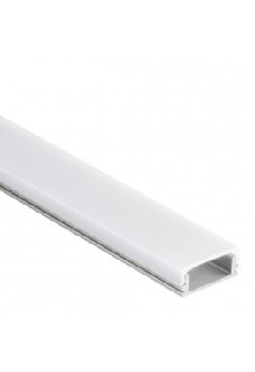 LED profiel met opaal klikafdekking 16,85 mm x 6,50 mm - 15ALU