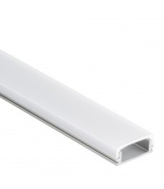 LED profiel met opaal klikafdekking 16,85 mm x 6,50 mm - 15ALU