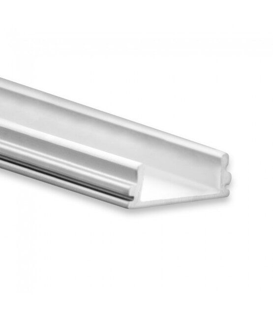 LED profiel met opaal klikafdekking 16,85 mm x 6,50 mm - 15ALU