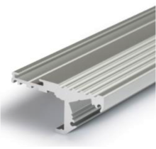 LED strip trapprofiel met afdekking 41,5 mm x 20,6 mm - D10ALU