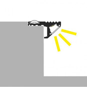 LED strip trapprofiel met afdekking 41,5 mm x 20,6 mm - D10ALU