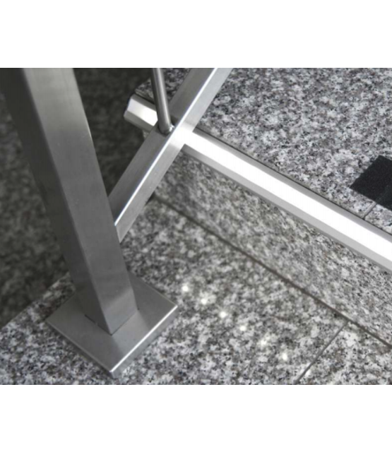 LED strip trapprofiel met afdekking 41,5 mm x 20,6 mm - D10ALU