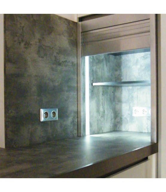 LED gyproc profiel 2 meter met opaal schuifafdekking 53 mm x 13,5 mm F8ALU