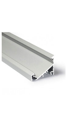 LED hoekprofiel met afdekking 34 mm x 26,8 mm - C27ALU