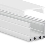 LED opbouw profiel met afdekking 18,1 mm x 19,02 mm - 18ALU