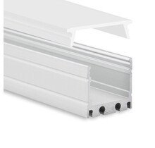 LED opbouw profiel met afdekking 18,1 mm x 19,02 mm - 18ALU