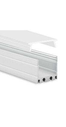 LED opbouw profiel met afdekking 18,1 mm x 19,02 mm - 18ALU