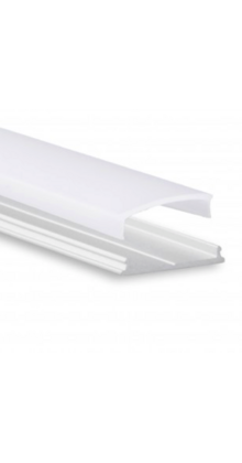 Buigbaar flexibel LED profiel inclusief opaal klikafdekking 2,40 mm x 18 mm - 13ALU