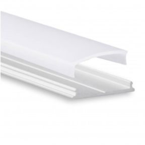 Buigbaar flexibel LED profiel inclusief opaal klikafdekking 2,40 mm x 18 mm - 13ALU