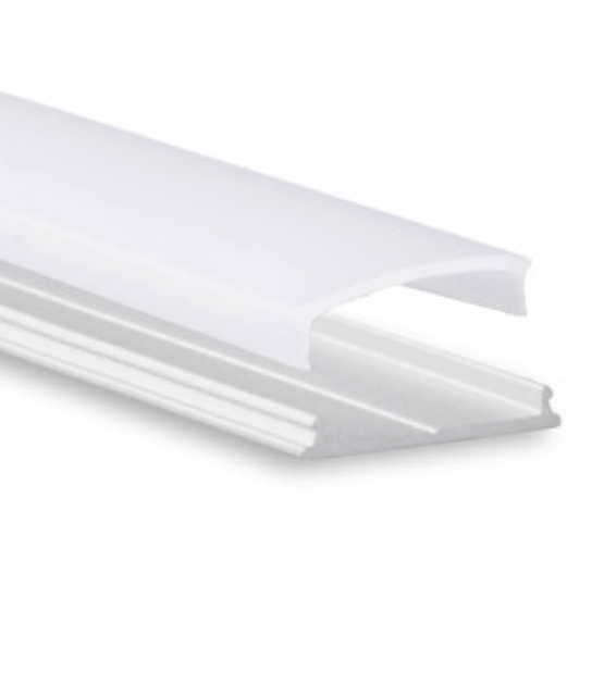 Buigbaar flexibel LED profiel inclusief opaal klikafdekking 2,40 mm x 18 mm - 13ALU