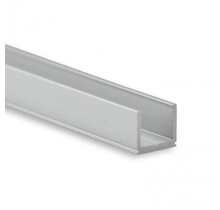 Extra smal LED profiel met opaal klikafdekking 7 mm x 7,8 mm - SLIM06ALU