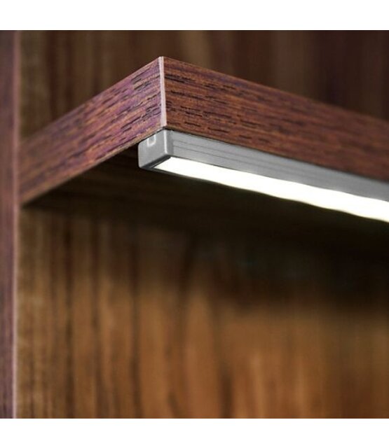 Extra smal LED profiel met opaal klikafdekking 7 mm x 7,8 mm - SLIM06ALU