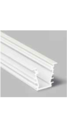 Wit LED plafond profiel inclusief opaal afdekking 23.4 mm x 19 mm - GYPROC10WIT