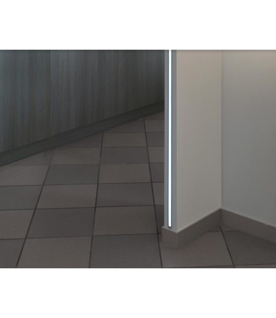 Zwart LED plafond profiel inclusief opaal afdekking 23.4 mm x 19 mm - GYPROC10ZWART