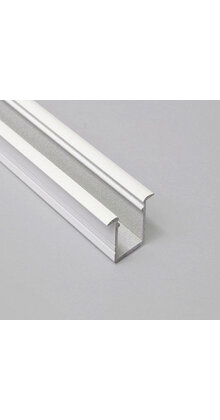 Wit LED inbouw profiel met klikafdekking 18,80mm x 12,00mm - 03.1WIT