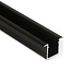 LED profielen Luksus Zwart LED inbouw profiel met klikafdekking 18,80 mm x 12,00 mm - 03.1ZWART