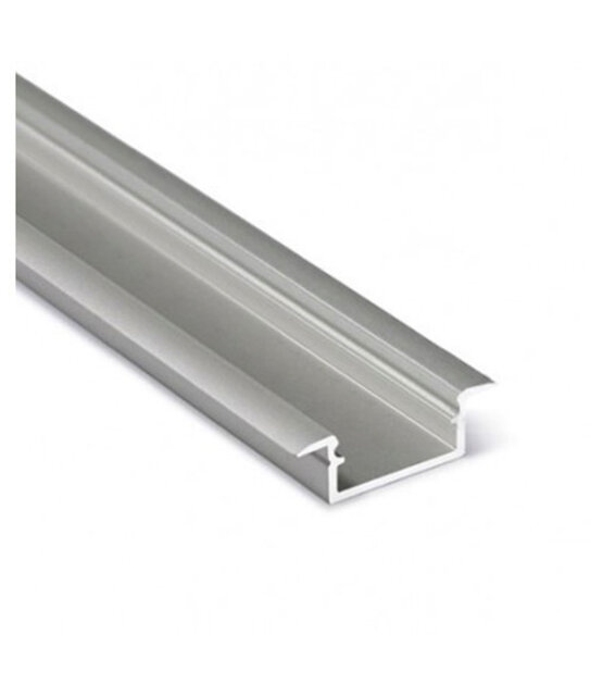 LED inbouw profiel met afdekking 21,30mm x 6,6mm - 08.1ALU