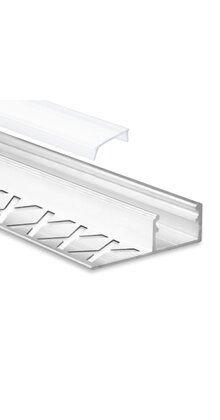 LED stucprofiel inclusief klikafdekking 37 mm x 10,9 mm STUC100