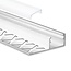 LED profielen Luksus LED stucprofiel inclusief afdekking 37 mm x 10,9 mm STUC100
