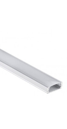 Aluminium LED profiel met klikafdekking 16,80mm x 6,47mm - 01ALU