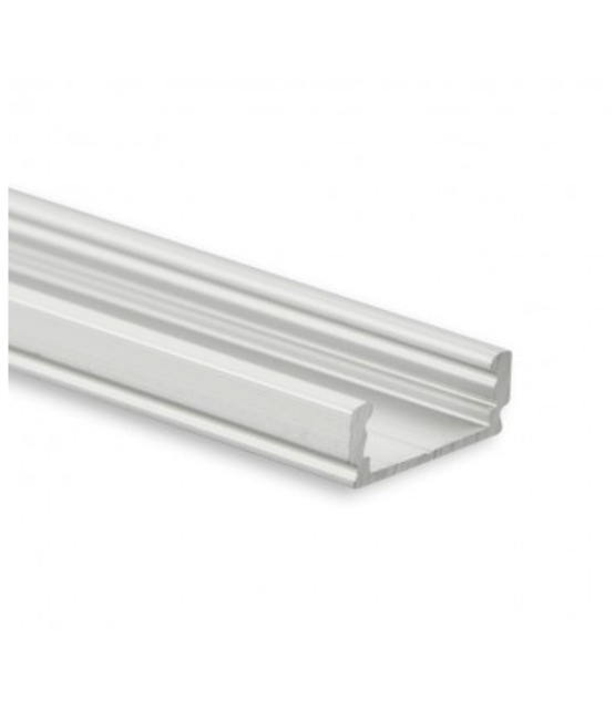 Aluminium LED profiel met klikafdekking 16,80mm x 6,47mm - 01ALU