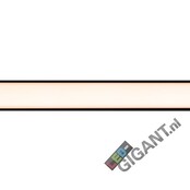Zwart LED opbouw profiel met afdekking 18,1 mm x 19,02 mm - 18ZWART