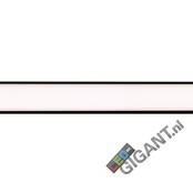 Zwart LED opbouw profiel met afdekking 18,1 mm x 19,02 mm - 18ZWART