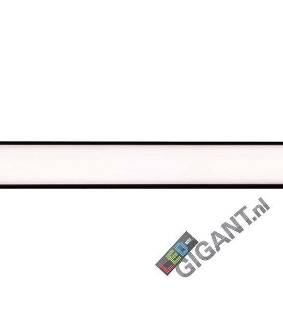 Zwart LED opbouw profiel met afdekking 18,1 mm x 19,02 mm - 18ZWART