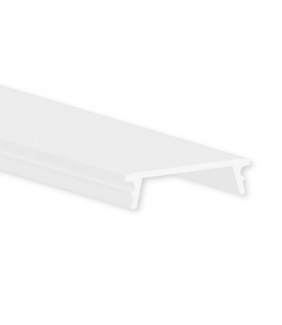 Wit LED opbouw profiel met afdekking 18,1 mm x 19,02 mm - 18WIT