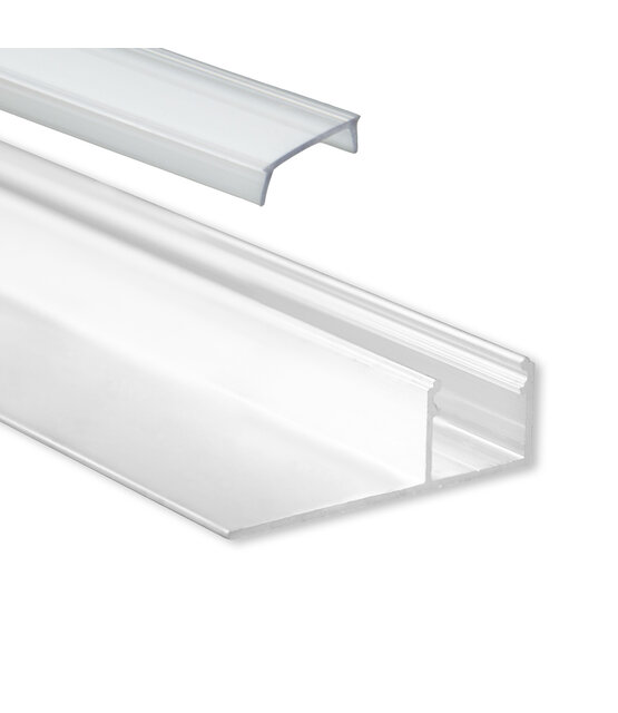 LED gipsplaat profiel inclusief klikafdekking 47mm x 14,50mm - GIPS100