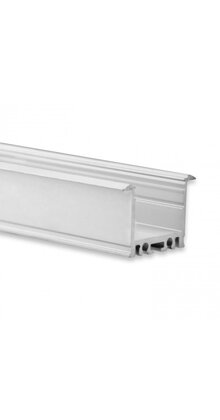 LED XL inbouw profiel 2 meter met opaal klikafdekking 30mm x 23mm - XL08ALU