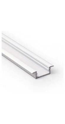 Wit LED inbouw profiel met afdekking 21,30 mm x 6,60 mm - 08.1WIT