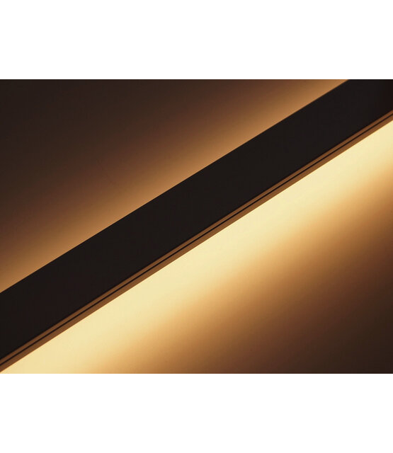 Zwart LED XL profiel 2 meter met lage afdekking 32mm x 11 mm - XL24ZWART