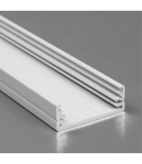 Wit LED XL profiel 2 meter met lage afdekking 32mm x 11 mm - XL24WIT