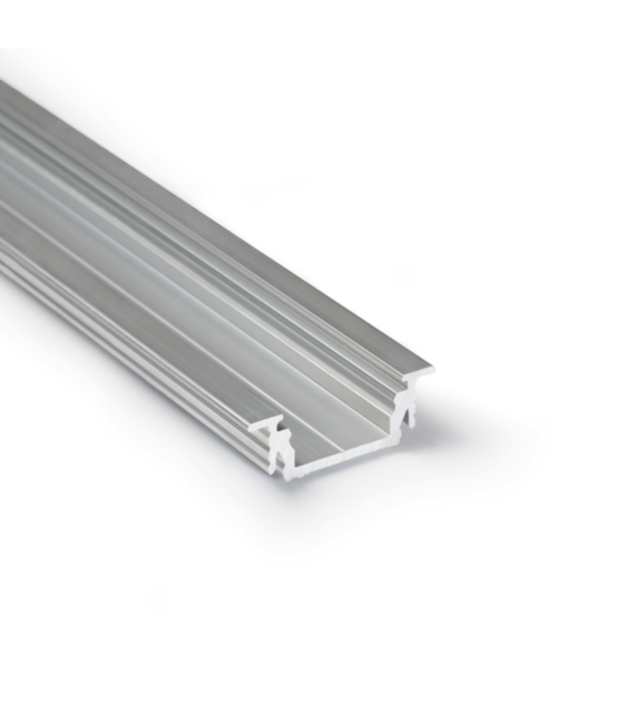 LED inbouw profiel inclusief afdekking 28 mm x 8 mm - 09Inbouw-Alu