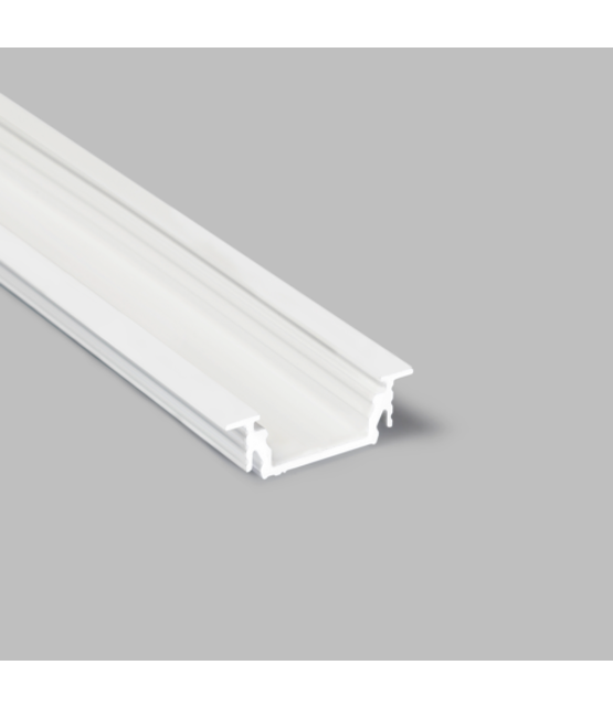 Wit LED inbouw profiel inclusief afdekking 28 mm x 8 mm - 09Inbouw-wit