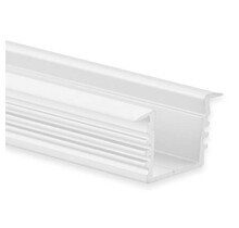 Wit LED inbouw profiel met klikafdekking 16,80 mm x 13,47 - 03WIT