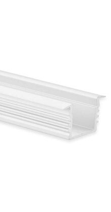 Wit LED inbouw profiel met klikafdekking 16,80 mm x 13,47 - 03WIT