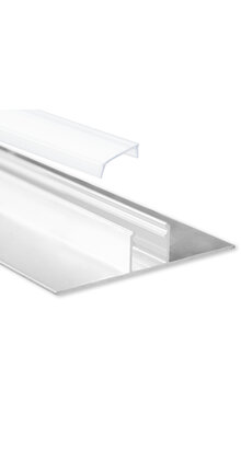 LED gipsplaat profiel met opaal klikafdekking 77 mm x 13,5 mm GIPS200