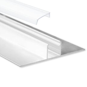 LED gipsplaat profiel met opaal klikafdekking 77 mm x 13,5 mm GIPS200
