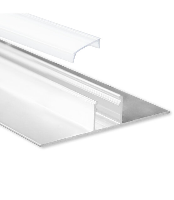 LED gipsplaat profiel met opaal klikafdekking 77 mm x 13,5 mm GIPS200
