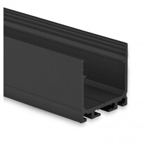 XL Zwart LED profiel met klikafdekking 26.79 mm x 26 mm XL06ZWART