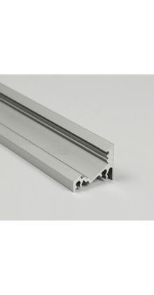 LED hoekprofiel met afdekking 12,6mm 20 mm x 16 mm - C14ALU