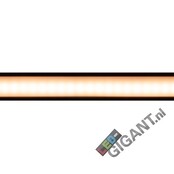 Zwart LED profiel met afdekking 28 mm x 9 mm - 09ZWART