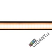 Zwart LED profiel met afdekking 28 mm x 9 mm - 09ZWART